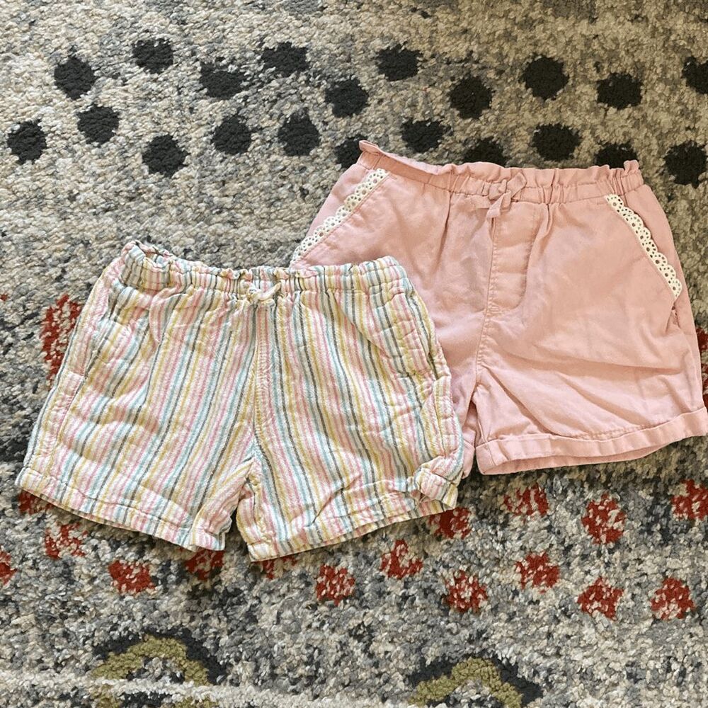 Toddler Girls Shorts Bundle 5T Old Navy & OshKosh Summer 2-Pair Lot